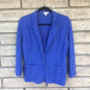 Caslon (Nordstrom) Sweatshirt Polka Dot Blazer